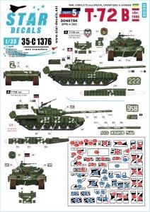 Star Decals 35-C1376 War in Ukraine # 5 T-72 B obr. 1986 1/35