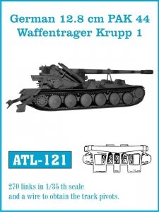 Friulmodel 1:35 ATL-121 German 12.8cm PAK 44 / Waffentrager Krupp 1
