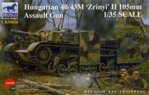 Bronco CB35036 Hungarian 40/43M Zrinyi II 105mm Assault Gun 1/35