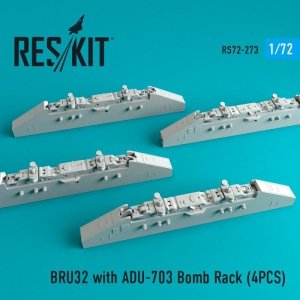 RESKIT RS72-0273 BRU32 with ADU-703 Bomb Rack (4PCS) 1/72