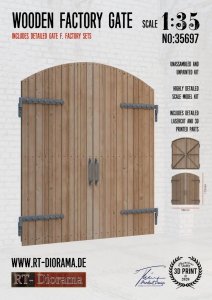 RT-Diorama 35697 Wooden Factory Gate 1/35