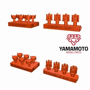 Yamamoto Model Parts YMPTUN71 Zestaw 4 aparatów zapłonowych do 6 cylindrów 1/24