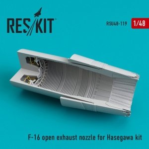 RESKIT RSU48-0119 F-16 (F100-PW) open exhaust nozzle for Hasegawa kit 1/48