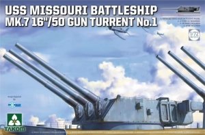Takom 5015 USS Missouri Battleship Mk.7 16/50 Gun Turret No. 1 1/72