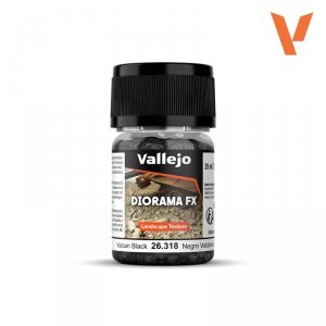 Vallejo 26318 Vulcan Black 2-5 mm - Diorama FX 50g