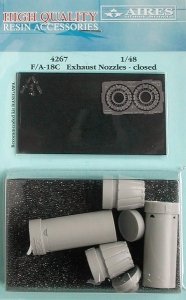 Aires 4267 F/A-18C Hornet exhaust nozzles - closed position 1/48 Hasegawa