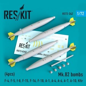 RESKIT RS72-0342 MK.82 BOMBS (4PCS) 1/72