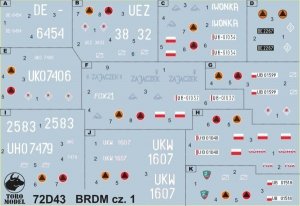 ToRo Model 72D43 Armoured Scout Car BRDM in Polish service - vol.1 1/72