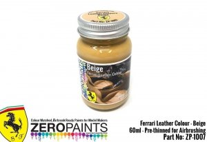 Zero Paints ZP-1007BEIGE Ferrari Beige Leather Colour Paint 60ml