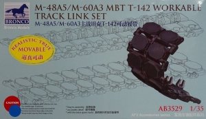 Bronco AB3529 M-48A5/M-60A3 MBT T-142 Workable Track Link Set 1/35