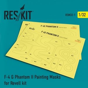 RESKIT RSM32-0001 F-4 G Phantom II Painting Masks for Revell kit 1/32