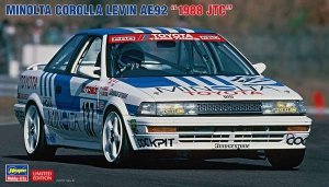 Hasegawa 20515 Minolta Corolla Levin AE92 “1988 JTC” 1/24
