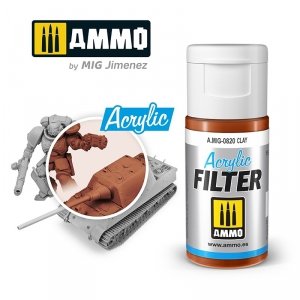 Ammo of Mig 0820 ACRYLIC FILTER Clay 15 ml