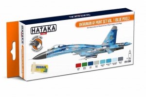 Hataka HTK-CS96 Ukrainian AF paint set v.1 (Blue Pixel) (8x17ml)