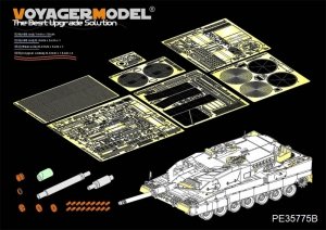 Voyager Model PE35775B Modern German Leopard 2A5 Basic ( Ver.B Gun barrel Include)(For TAMIYA 35242) 1/35