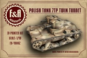 F&A Miniatures FA-48002 7TP Twin Turret 1/48
