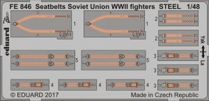 Eduard FE846 Seatbelts Soviet Union WW2 fighters STEEL 1/48