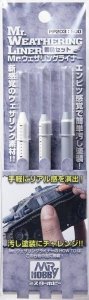 Gunze Sangyo PP-203 Mr. Weathering Liner Snow Color Set