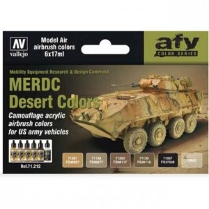 Vallejo 71212 US MERDC Desert Colors (6x17ml)