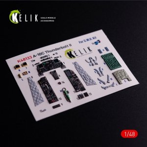 Kelik K48133 A-10C - interior 3D decals for GWH kit (1/48)