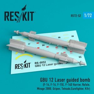 RESKIT RS72-0052 GBU-12 GUIDED BOMB (2 PCS) 1/72