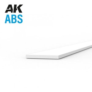 AK Interactive AK6704 STRIPS 0.25 X 3.00 X 350MM – ABS STRIP – 10 UNITS PER BAG