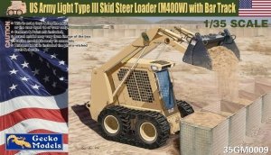 Gecko Models 35GM0009 US Army Light Type III Skid Steer Loader (M400W) with Bar Track 1/35