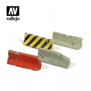 Vallejo SC215 Diorama Accessories Damaged Concrete Barriers (Zniszczone zapory betonowe) 1/35