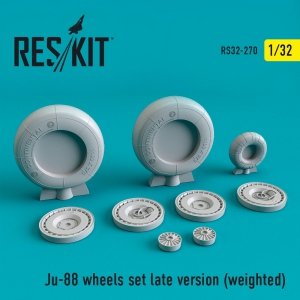 RESKIT RS32-0270 JU-88 WHEELS SET LATE VERSION (WEIGHTED) 1/32