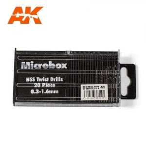 AK Interactive AK9015 MICROBOX HSS DRILL BITS (0.3 -1.6)