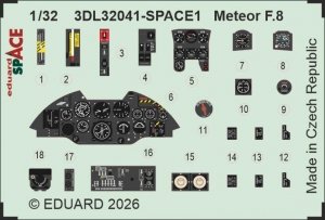 Eduard 3DL32041 Meteor F.8 SPACE for REVELL 1/32