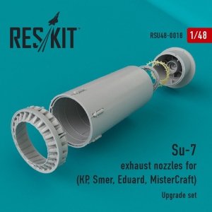 RESKIT RSU48-0018 Su-7 exhaust nozzles for (КР, Smer, Eduard, MisterCraft) 1/48