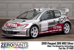 Zero Paints ZP-1485 - Peugeot 206 WRC 2001 Platinum Silver Paint 60ml