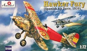 A-Model 72139 British Biplane Hawker Fury Spanish Republican Air Force 1939 1:72