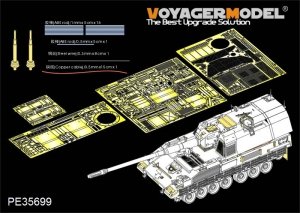 Voyager Model PE35699 Modern German PzH2000 SPH basic(atenna base include) (For MENG TS-012) 1/35
