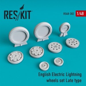 RESKIT RS48-0302 English Electric Lightning Wheels set Late type 1/48