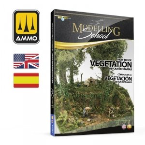 AMMO of Mig Jimenez 6254 MODELLING SCHOOL - How to use Vegetation in your Dioramas (Bilingual- English, Spanish)