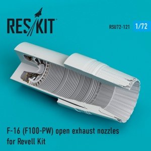 RESKIT RSU72-0121 F-16 (F100-PW) open exhaust nozzles for Revell 1/72