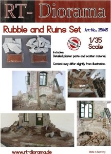 RT-Diorama 35045 Rubble and Ruins Set 1/35