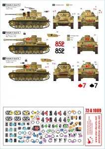 Star Decals 72-A1089 Panzer in the Desert # 6. PzKpfw IV Ausf F2 and G, in North Africa 1/72