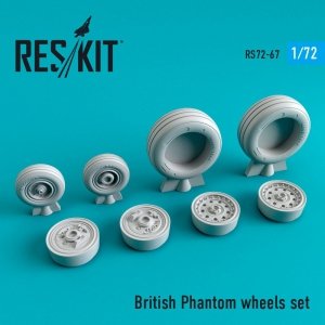 RESKIT RS72-0067 BRITISH PHANTOM WHEELS SET 1/72