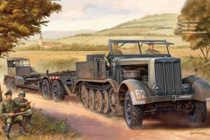 Trumpeter 07275 German Sd.Kfz.9 (18t) Half-Track Sd.Ah.116 Trailer (1:72)