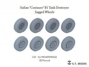 E.T. Model P35-164 Italian Centauro B1 Tank Destroyer Sagged Wheels 1/35