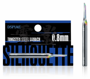 DSPIAE YPB-08 Tungsten Steel Broach 0,8 mm