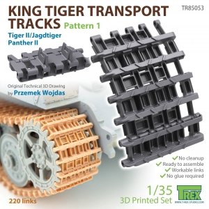 T-Rex Studio TR85053 King Tiger Transport Tracks Pattern 1 1/35