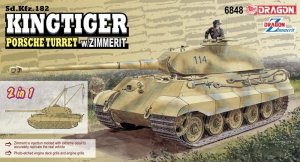 Dragon 6848 Sd.Kfz.182 Kingtiger Porsche Turret w/Zimmerit 1/35