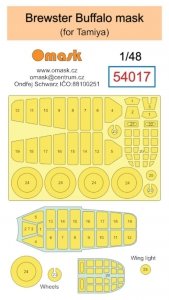 Omask 54017 Brewster Buffalo mask (for Tamiya) 1/48