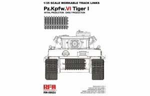 Rye Field Model 5002U TIGER I EARLY PRODUTION WORKABLE TRACK LINKS 1/35