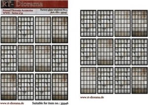 RT-Diorama 35745 Printed Accessories: Factory glass windows No.3 1/35