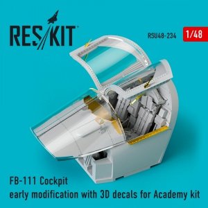 RESKIT RSU48-0234 FB-111 COCKPIT EARLY MODIFICATION WITH 3D DECALS FOR ACADEMY KIT 1/48